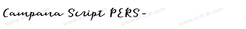 Campana Script PERS字体转换
